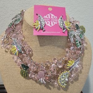 Sassy Jones Malibu Bib & Earrings
